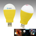 Light Bulb USB LED Light-Yellow